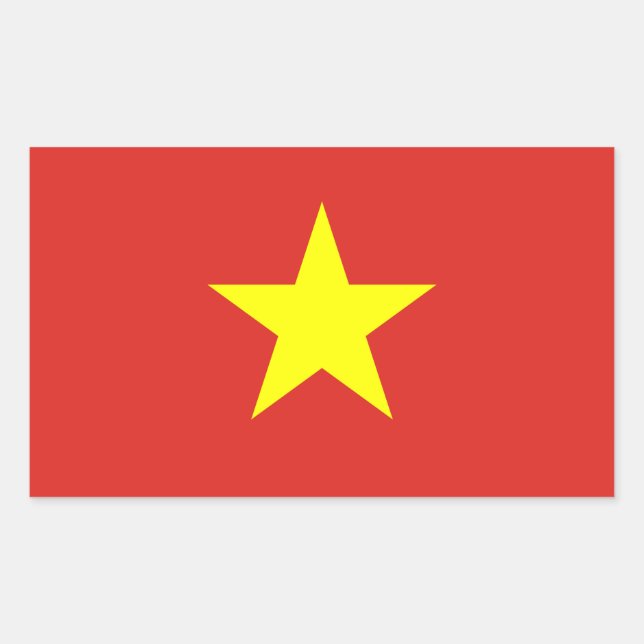 Flag of Vietnam Decal Sticker (Front)