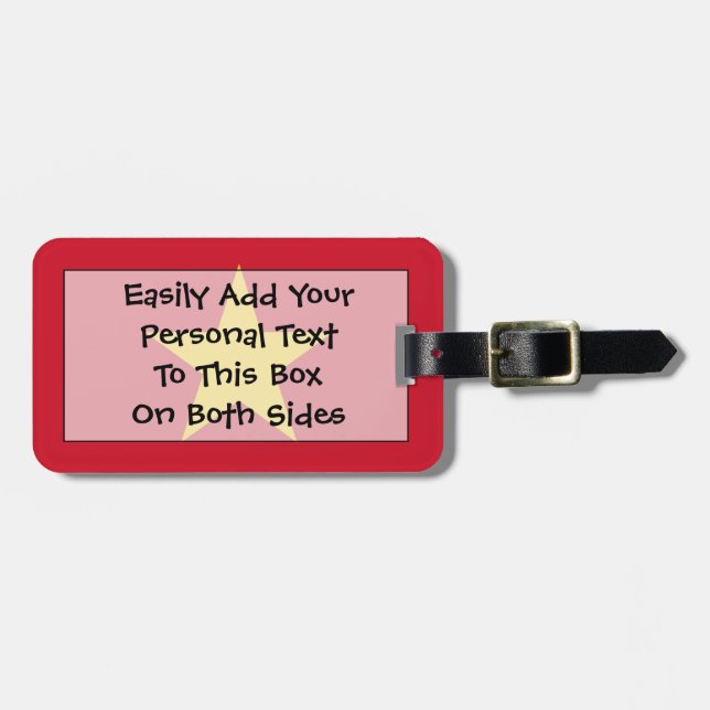 Flag of Vietnam Easy ID Personal Luggage Tag (Front Horizontal)