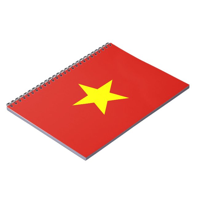 Flag of Vietnam Notebook (Left Side)