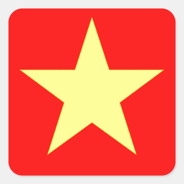 Flag of Vietnam Square Sticker (Front)