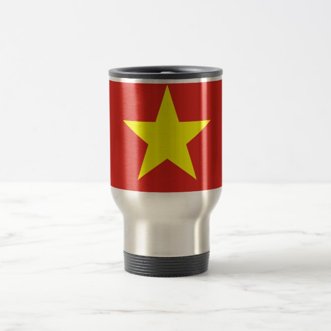Flag of Vietnam  Travel/Commuter Mug (Center)