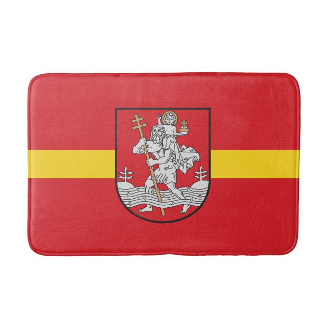 Flag of Vilnius, Lithuania Bath Mat (Front)
