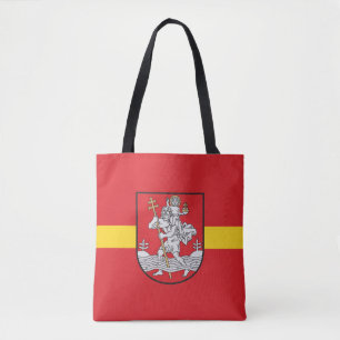 Flag of Vilnius, Lithuania Tote Bag