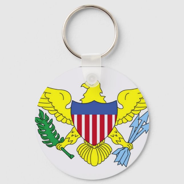 Flag of Virgin Islands Key Ring (Front)