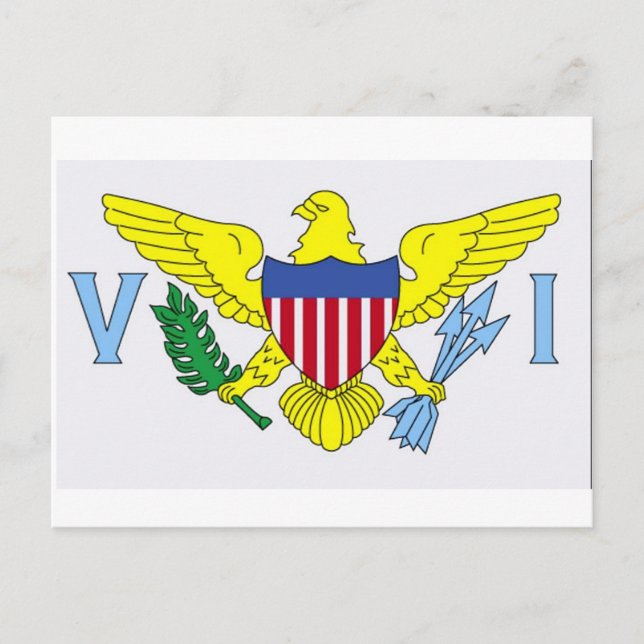 Flag of Virgin Islands Postcard (Front)