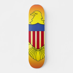Flag of Virgin Islands Skateboard