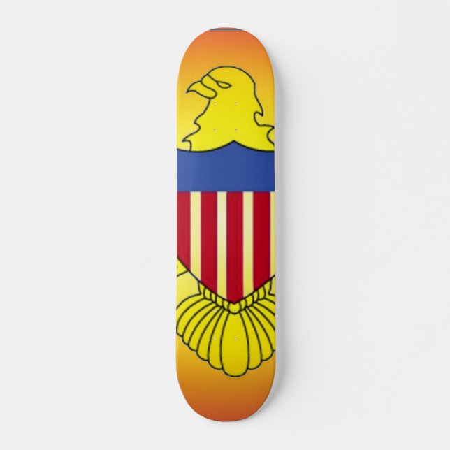 Flag of Virgin Islands Skateboard (Front)