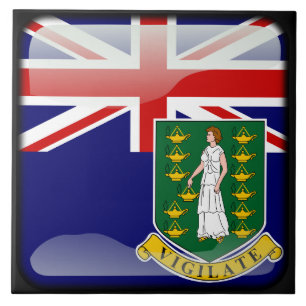 Flag of Virgin Islands Tile