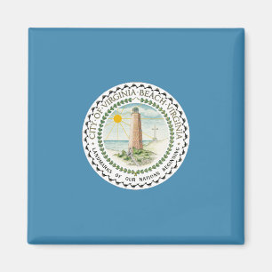 Flag of Virginia Beach (Virginia, USA) Magnet