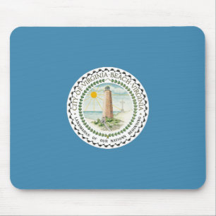 Flag of Virginia Beach (Virginia, USA) Mouse Mat