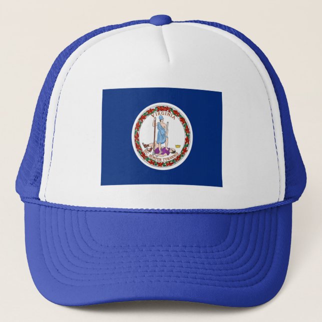 Flag of Virginia Trucker Hat (Front)