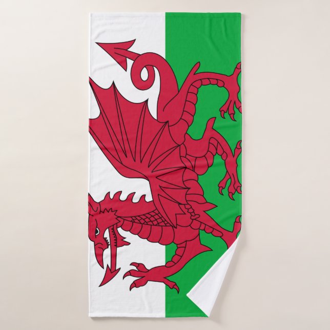 Flag of Wales Bath Towel (Bath Towel)
