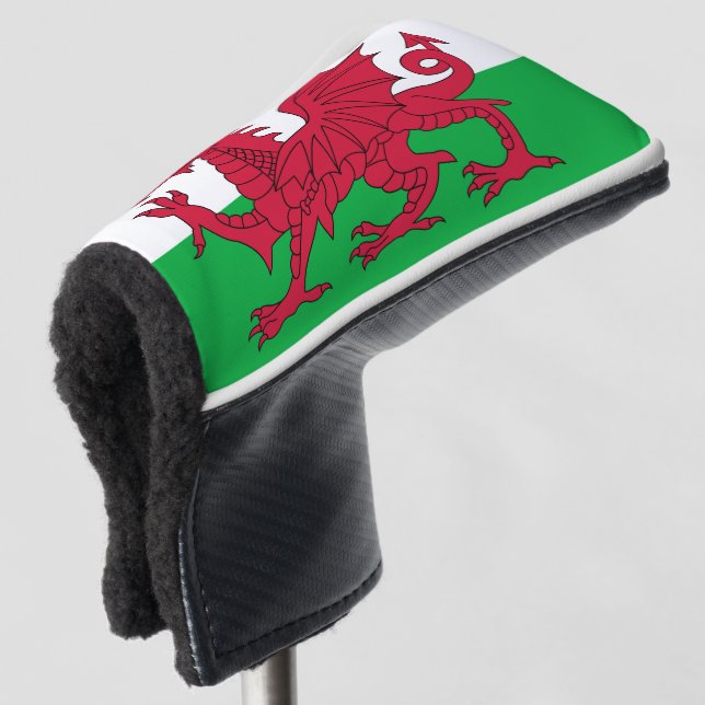 Flag of Wales Golf Head Cover (3/4 Front)