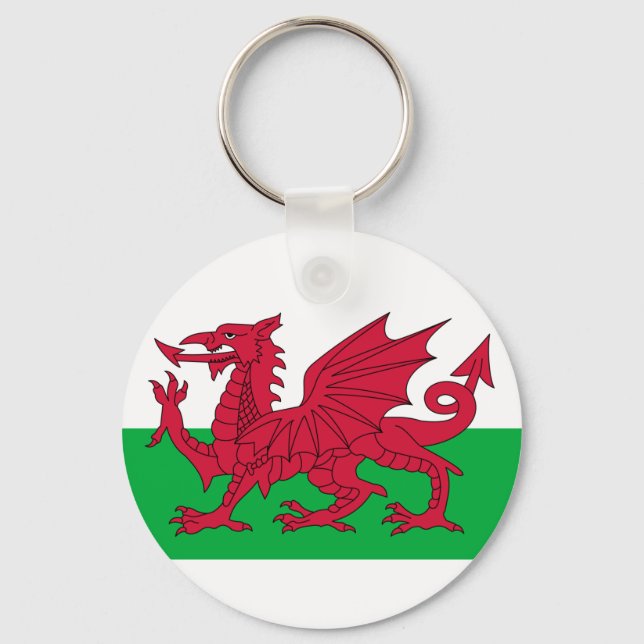 Flag of Wales Key Ring (Front)