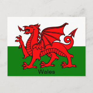 Flag of Wales Postcard