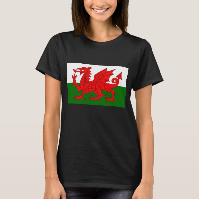 Flag of Wales Red Dragon T-Shirt (Front)