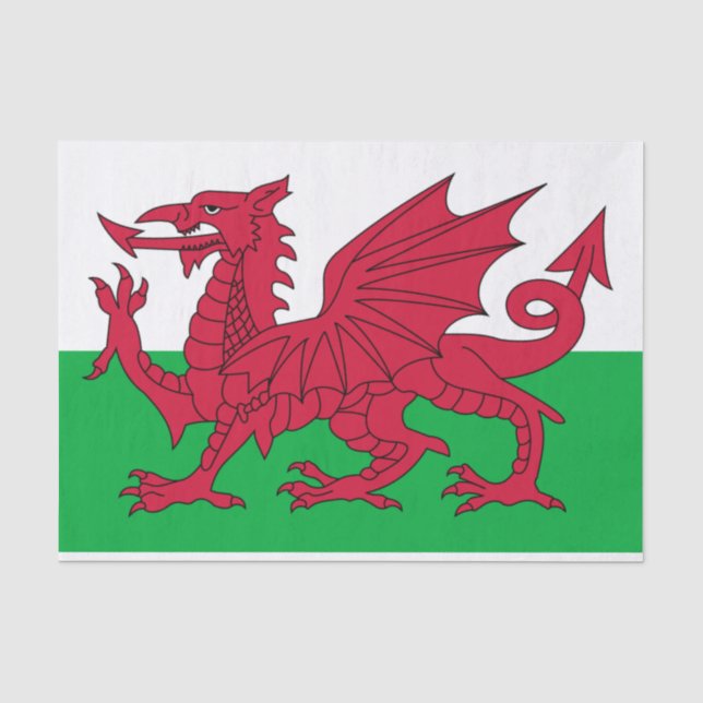Flag of Wales Tissue Paper (Front)