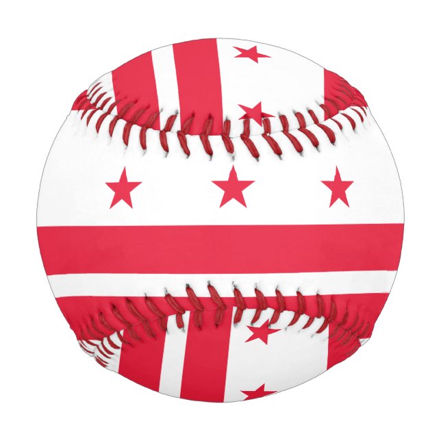 Flag of Washington D.C. (District of Columbia) Baseball (Back)