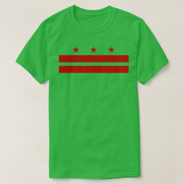 Flag of Washington D T-Shirt (Design Front)