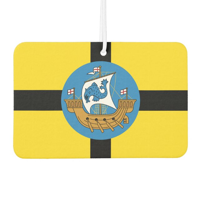 Flag of Wellington City, New Zealand Car Air Freshener (Front)