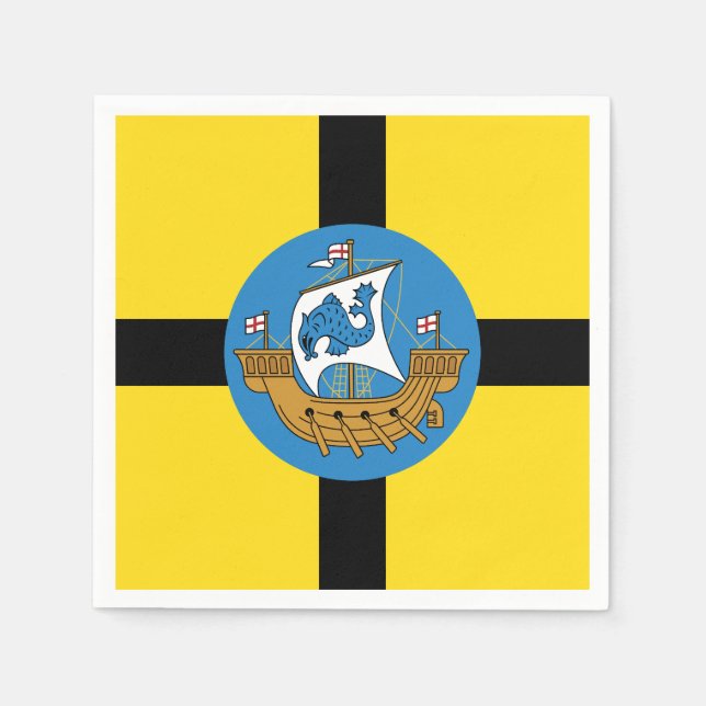 Flag of Wellington City, New Zealand Napkin (Front)