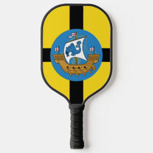 Flag of Wellington City, New Zealand Pickleball Paddle