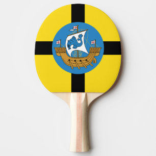 Flag of Wellington City, New Zealand Ping Pong Paddle