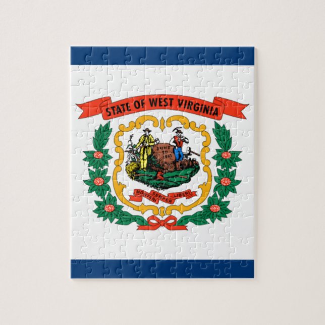 Flag Of West Virginia Jigsaw Puzzle (Vertical)