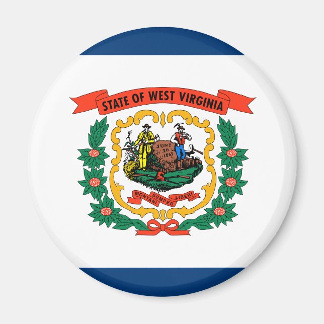 Flag of West Virginia Magnet (Front)