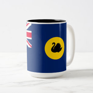 Flag of Western Australia State Two-Tone Coffee Mug