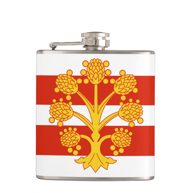 Flag of Westmorland Hip Flask (Front)