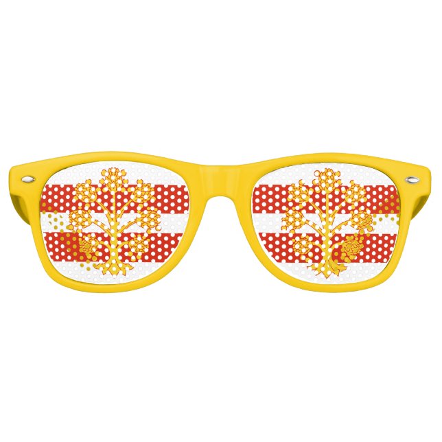 Flag of Westmorland Retro Sunglasses (Front)