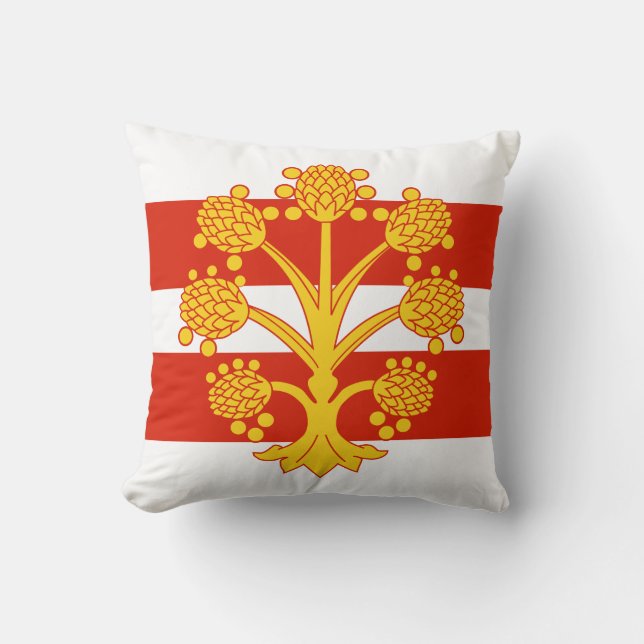 Flag of Westmorland Throw Pillow (Front)