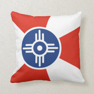 Flag of Wichita (Kansas, USA) Cushion