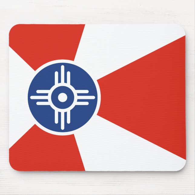 Flag of Wichita (Kansas, USA) Mouse Mat (Front)