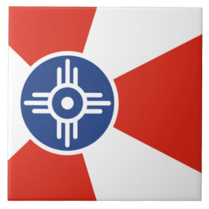 Flag of Wichita (Kansas, USA) Tile