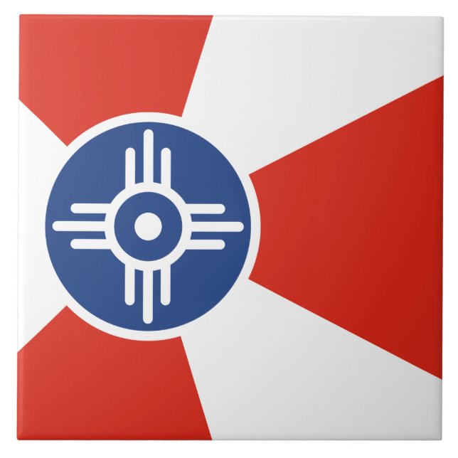 Flag of Wichita (Kansas, USA) Tile (Front)