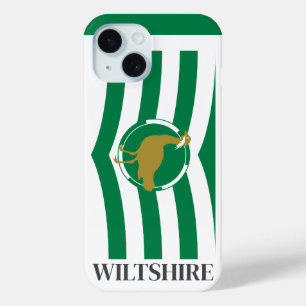 Flag of Wiltshire - ENGLAND iPhone 15 Case