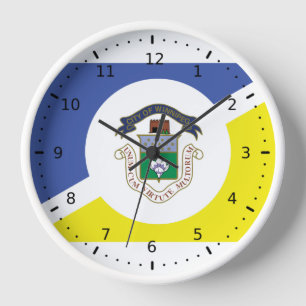 Flag of Winnipeg, Manitoba Acrylic Wall Clock