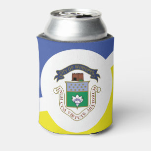 Flag of Winnipeg, Manitoba Can Cooler