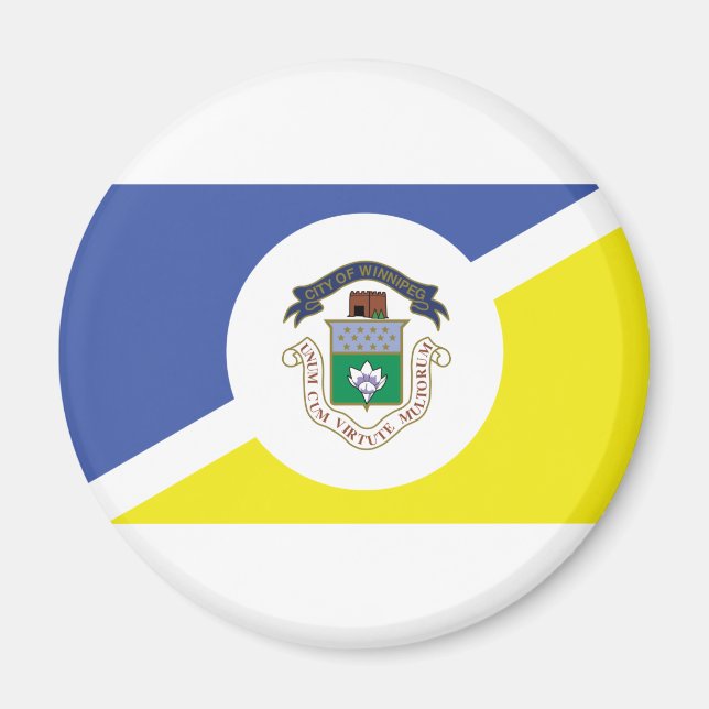 Flag of Winnipeg, Manitoba Magnet (Front)