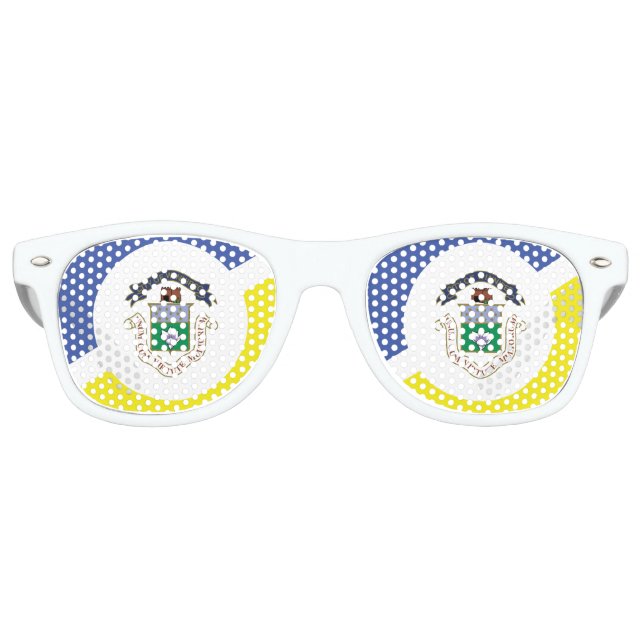 Flag of Winnipeg, Manitoba  Retro Sunglasses (Front)