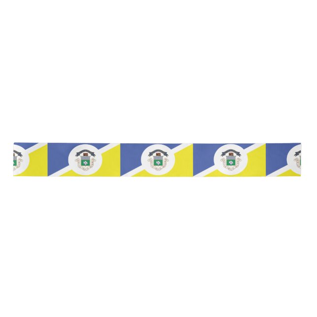 Flag of Winnipeg, Manitoba Satin Ribbon (Front)