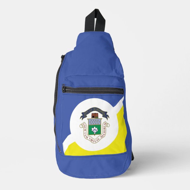 Flag of Winnipeg, Manitoba  Sling Bag (Front)