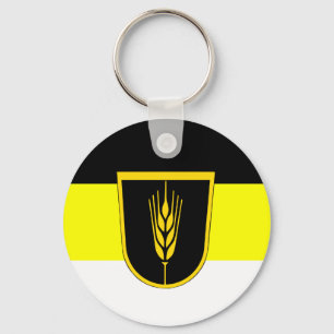 Flag of Wolgadeutsche (black/yellow/white version) Key Ring