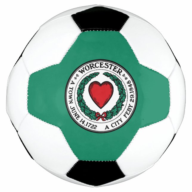 Flag of Worcester, Massachusetts  Football (Front)
