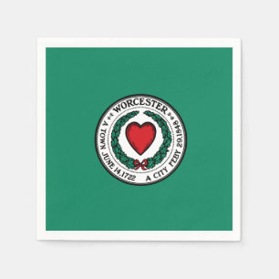 Flag of Worcester, Massachusetts Napkins