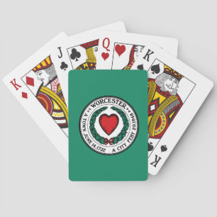 Flag of Worcester, Massachusetts  Playing Cards