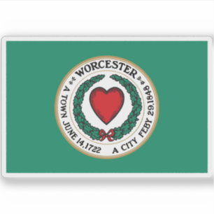 Flag of Worcester, Massachusetts, USA