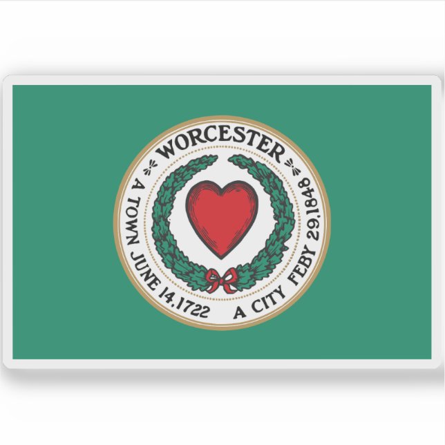 Flag of Worcester, Massachusetts, USA (Front)